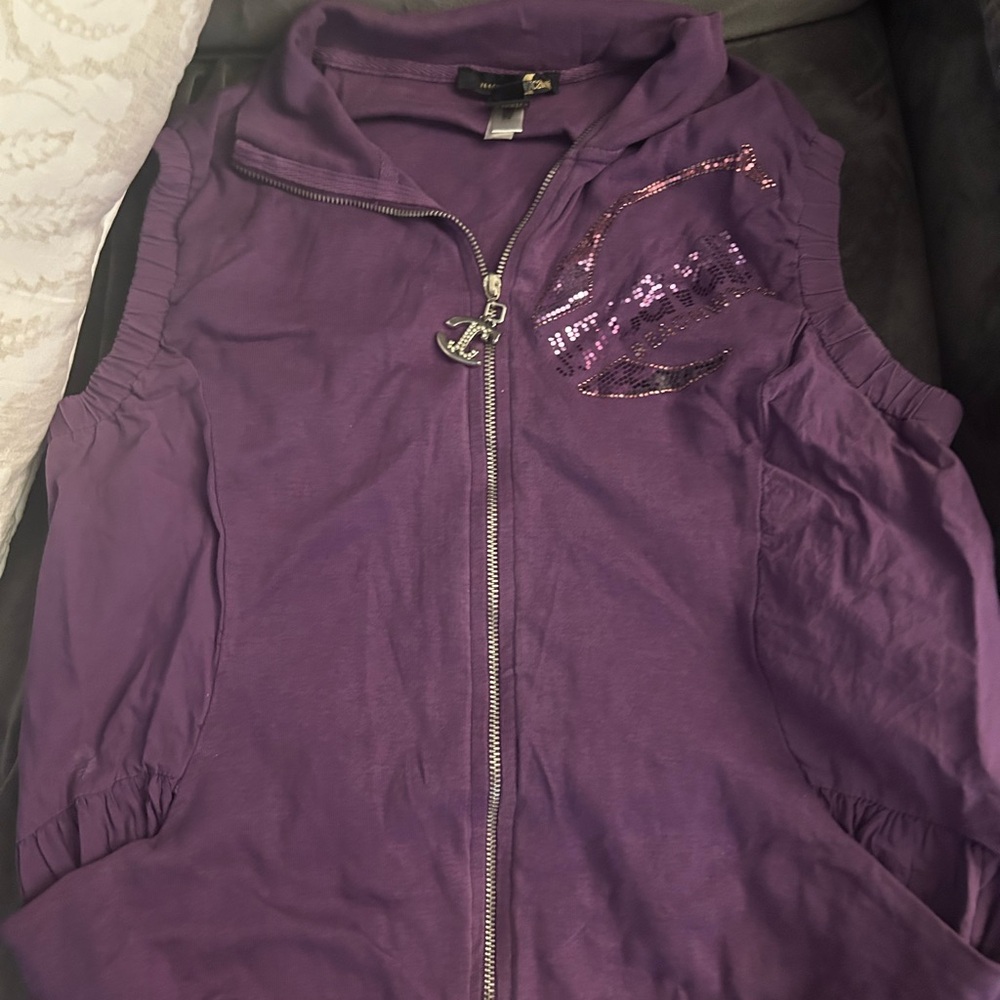 Just cavalli Purple Sleeveless Zip-Up